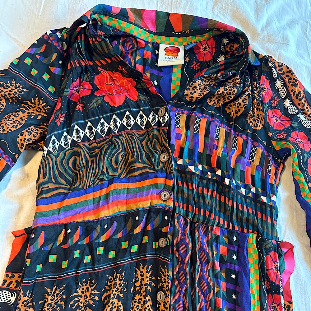 FARM Rio Multicolor Patterned Midi Dress - Picture 8 of 8